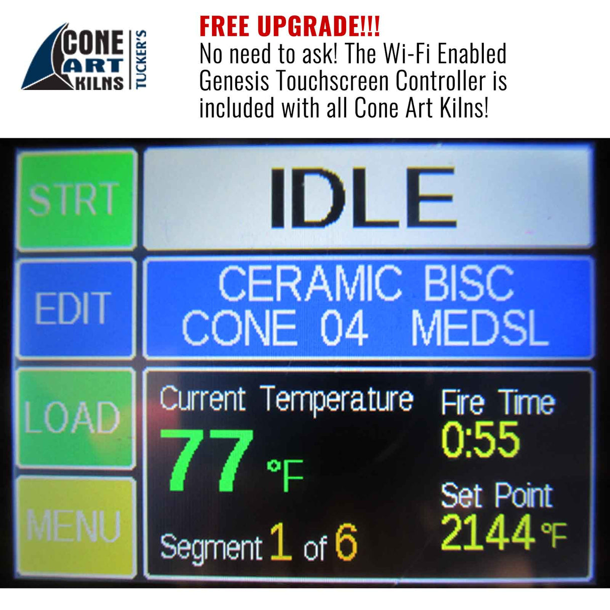 Cone Art Kilns Genesis Touchscreen Controller Bhoomi Pottery