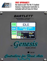 Free Upgrade to Genesis Wi-Fi Touchscreen Controller for all Cone Art Kilns  Bhoomi Pottery