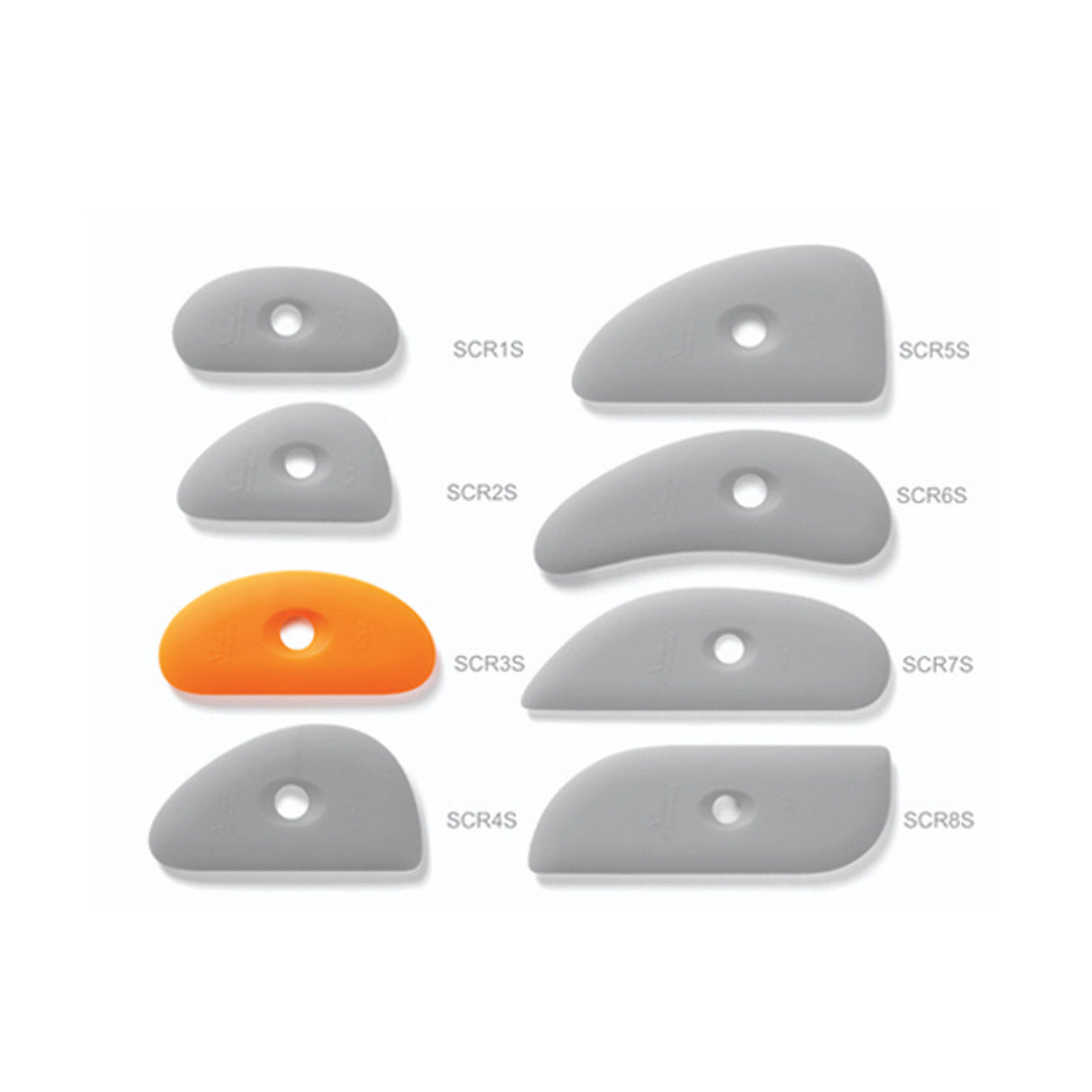 Xiem Soft Orange Silicone Clay Rib 3 SCR3 O 10195 Group Bhoomi Pottery 3