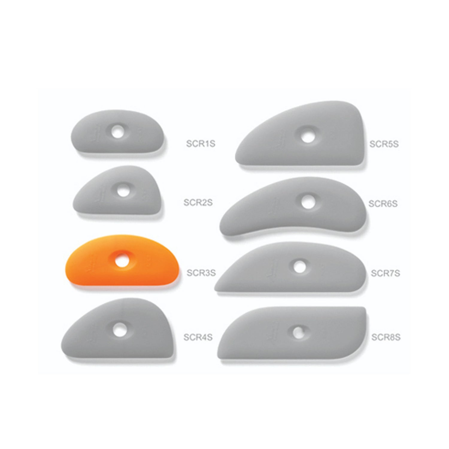 Xiem Soft Orange Silicone Clay Rib 3 SCR3 O 10195 Group Bhoomi Pottery 3