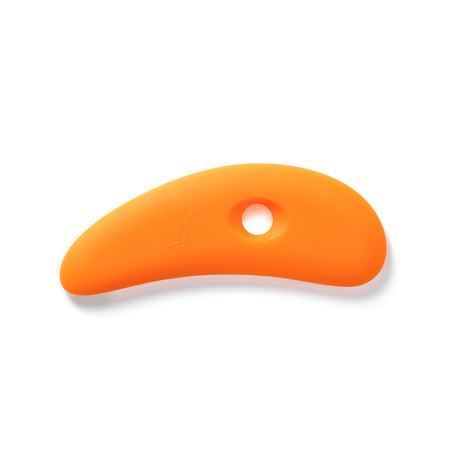 Xiem Tools Soft Orange Silicone Clay Rib 6 SCR6-O-10198 Bhoomi Pottery 1