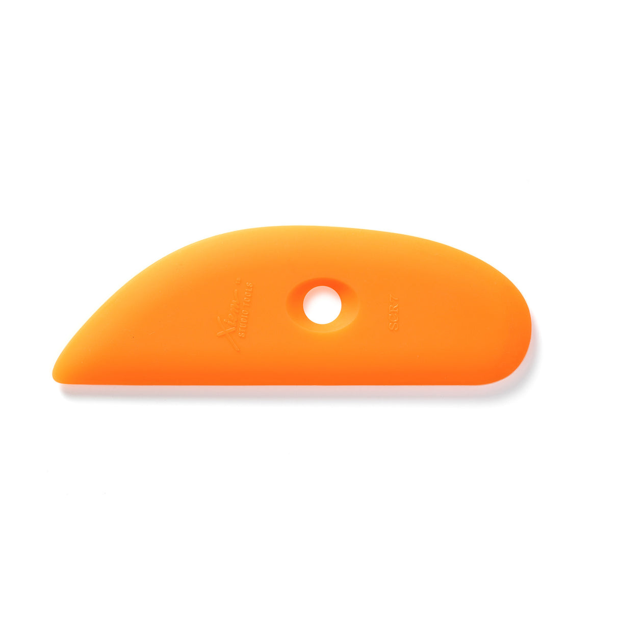 Xiem Tools Soft Orange Silicone Clay Rib 7 SCR7-O-10199 Bhoomi Pottery 1